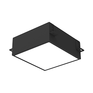 Светодиодный светильник VARTON DL-Grill CRI90 для потолка Грильято 200х200 мм с шириной ламели 10 мм встраиваемый 25 Вт 3000 К 186х186х75 мм RAL9005 черный муар DALI